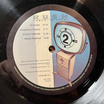 Rush - Power Windows (VINYL) | Near Mint (NM) Excellent (EX)-