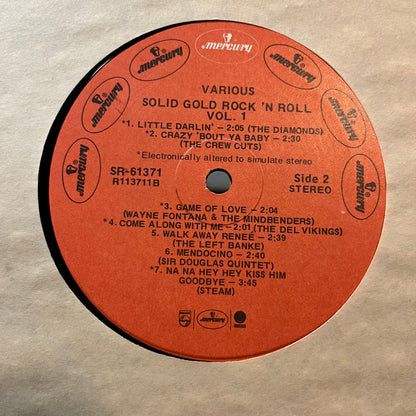 Various - Solid Gold Rock 'N' Roll Volume 1 (VINYL LP MERCURY SR 61371) | Near Mint (NM or M-) Very Good Plus (VG+)--
