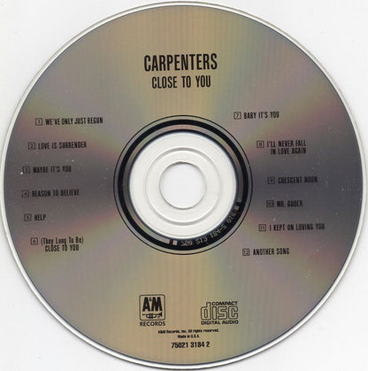 Carpenters - Close To You (CD) | Near Mint (NM) Near Mint (NM)-