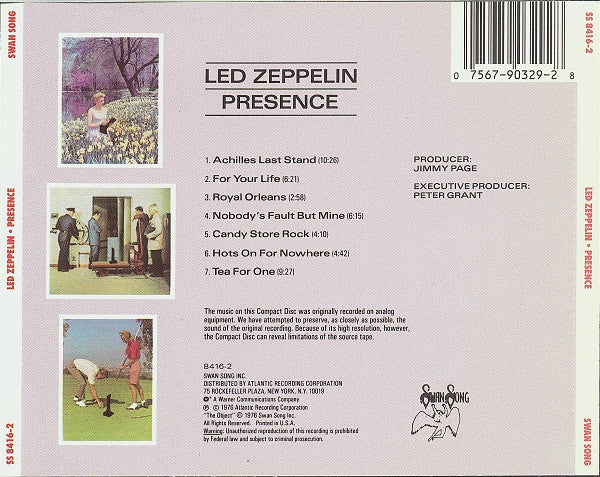 Led Zeppelin - Presence (CD) | Near Mint (NM) Near Mint (NM)-