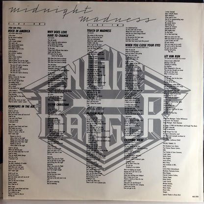 Night Ranger - Midnight Madness (VINYL) | Near Mint (NM) Near Mint (NM)-
