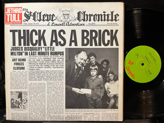 Jethro Tull - Thick As A Brick (VINYL LP CHRYSALIS CHR 1003 1972) | Near Mint (NM or M-) Near Mint (NM)--