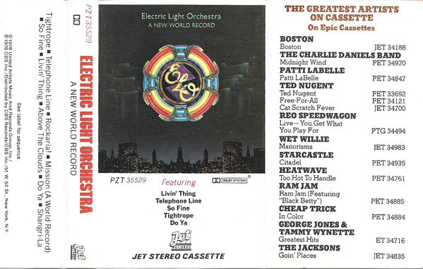 Electric Light Orchestra - A New World Record *CASSETTE* | Near Mint (NM) Near Mint (NM)-