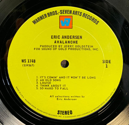 Eric Andersen (2) - Avalanche *TERRE HAUTE* | Near Mint (NM) Excellent (EX)-