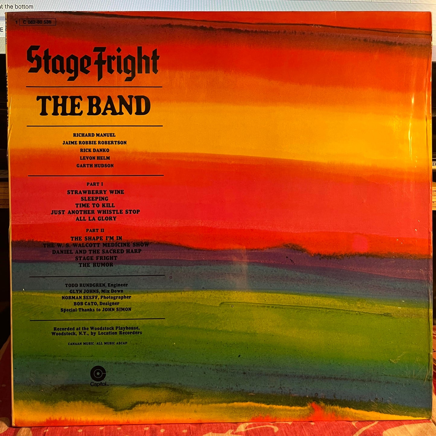 The Band - Stage Fright *GERMANY/SHRINK* | Near Mint (NM) Near Mint (NM)-