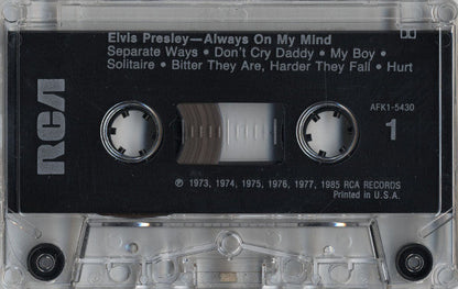 Elvis Presley - Always On My Mind (CASSETTE) | Near Mint (NM) Near Mint (NM)-