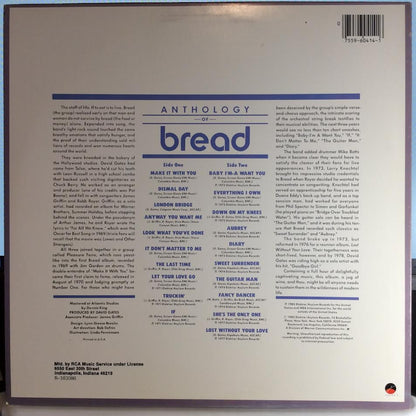 Bread - Anthology Of Bread (VINYL) | Near Mint (NM) Near Mint (NM)-