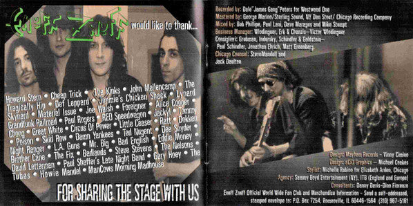 Enuff Z'nuff - Live (CD) | Near Mint (NM or M-)--
