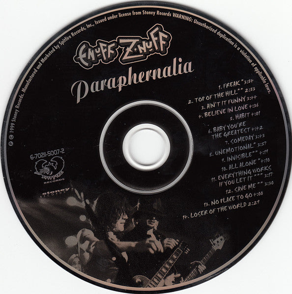 Enuff Z'nuff - Paraphernalia (CD) | Near Mint (NM or M-)--