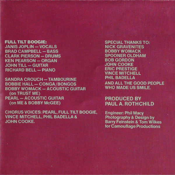 Pearl (CD) | Near Mint (NM) Near Mint (NM)--