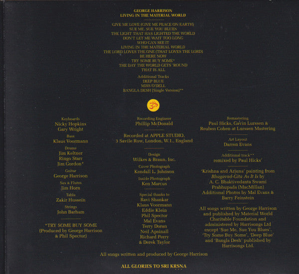 George Harrison - Living In The Material World (CD) | Near Mint (NM) Near Mint (NM)-