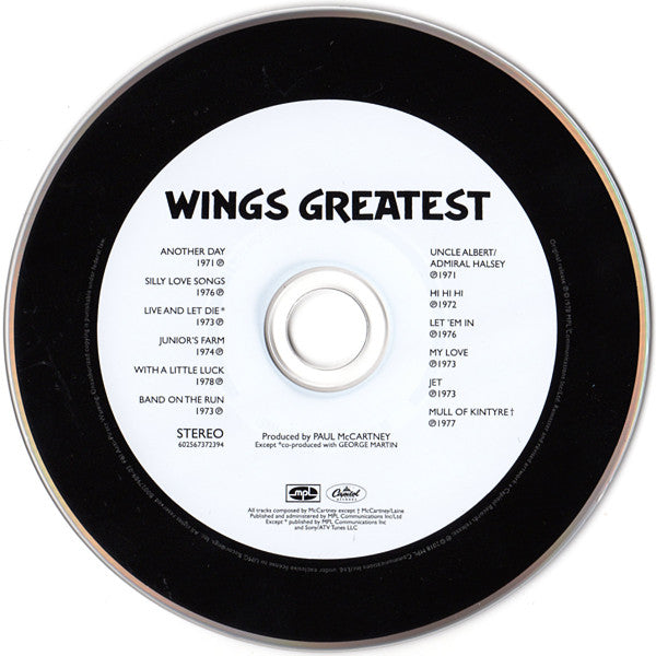 Wings (2) - Wings Greatest (CD) | Near Mint (NM) Near Mint- (NM-)-