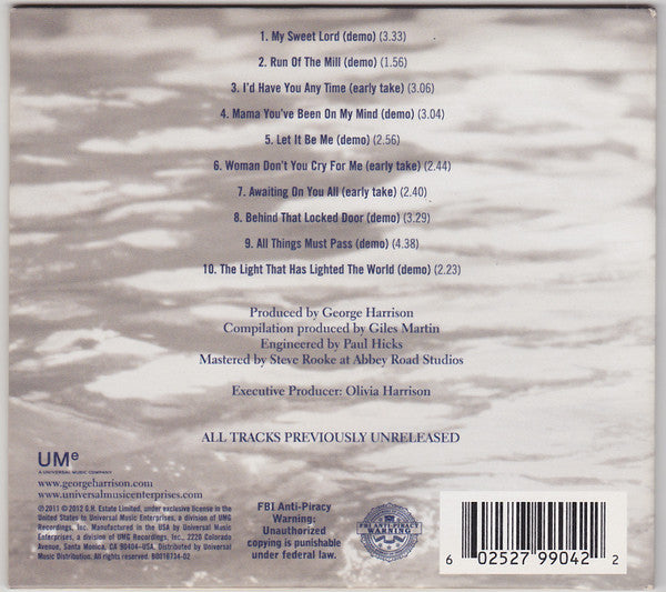 George Harrison - Early Takes Volume 1 (CD) | Near Mint (NM) Near Mint (NM)-