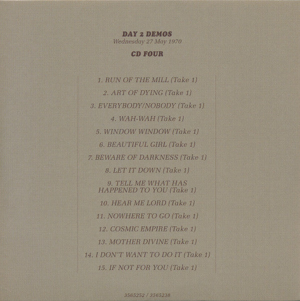 George Harrison - All Things Must Pass (50th Anniversary) (CD BOX SET) | Near Mint (NM) Near Mint (NM)--