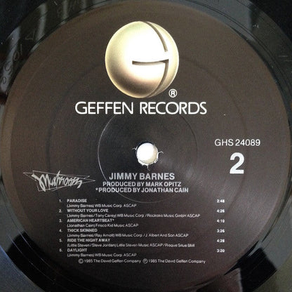 Jimmy Barnes - Jimmy Barnes *ALLIED / PROMO* | Near Mint (NM) Excellent (EX)-