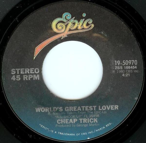 Cheap Trick - World's Greatest Lover (7") | Near Mint (NM or M-)--