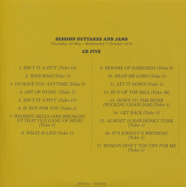 George Harrison - All Things Must Pass (50th Anniversary) (CD BOX SET) | Near Mint (NM) Near Mint (NM)--