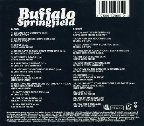 Buffalo Springfield - Buffalo Springfield (HDCD) | Near Mint (NM) Near Mint (NM)--