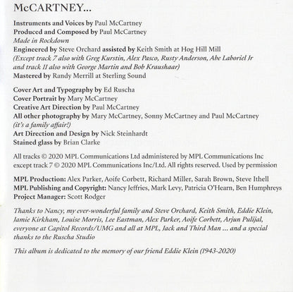 Paul McCartney - McCartney III (CD) | Near Mint (NM) Near Mint (NM)-