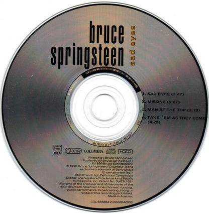 Bruce Springsteen - Sad Eyes *CD* | Near Mint (NM) Near Mint (NM)--