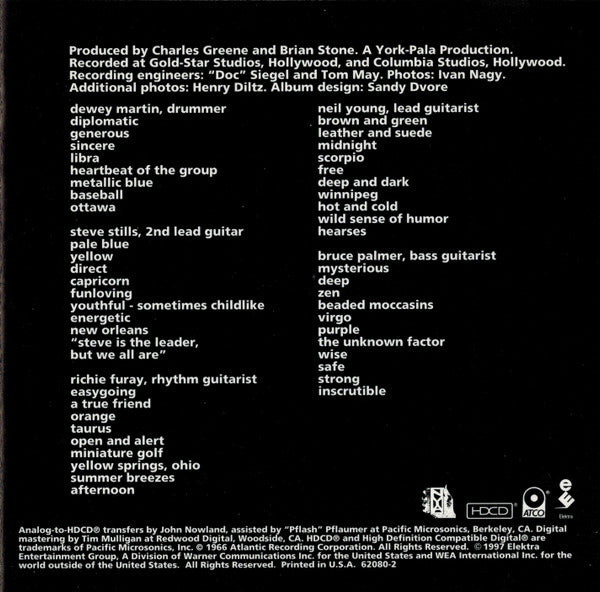 Buffalo Springfield - Buffalo Springfield (HDCD) | Near Mint (NM) Near Mint (NM)--