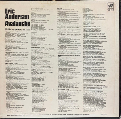 Eric Andersen (2) - Avalanche *TERRE HAUTE* | Near Mint (NM) Excellent (EX)-