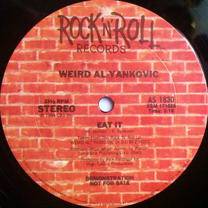 "Weird Al" Yankovic - Eat It (VINYL) | Near Mint (NM or M-) Generic-