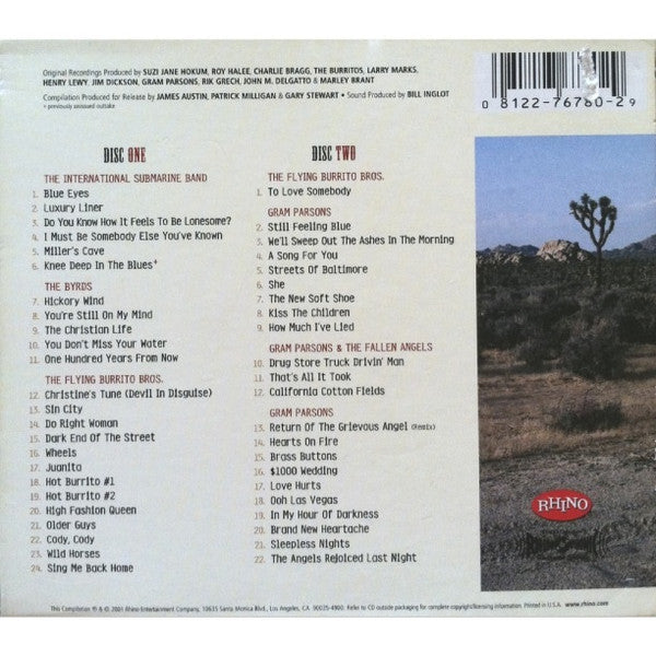 Gram Parsons - Sacred Hearts & Fallen Angels: The Gram Parsons Anthology (2x CD BOX) | Near Mint (NM) Near Mint (NM)-