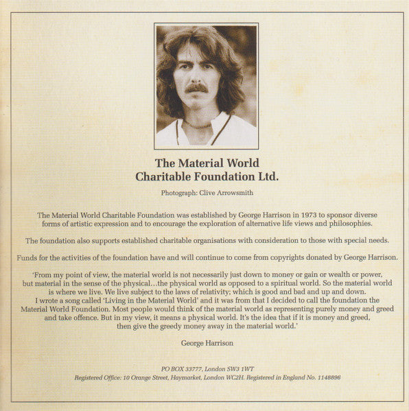 George Harrison - Living In The Material World (CD) | Near Mint (NM) Near Mint (NM)-