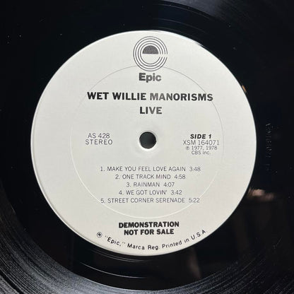 Wet Willie - Manorisms Live (VINYL) | Near Mint (NM) Very Good Plus (VG+)-