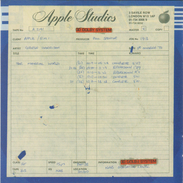 George Harrison - Living In The Material World (CD) | Near Mint (NM) Near Mint (NM)-