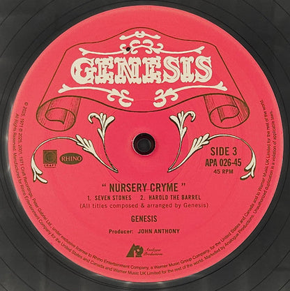 Genesis - Nursery Cryme (2xVINYL AUDIOPHILE) |--