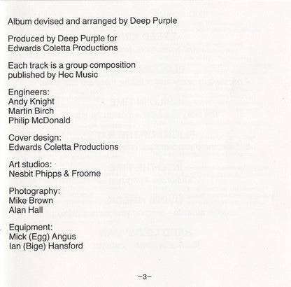 Deep Purple - In Rock (CD) | Near Mint (NM) Excellent (EX)--