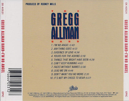 The Gregg Allman Band - I'm No Angel (CD) | Near Mint (NM) Near Mint (NM)-