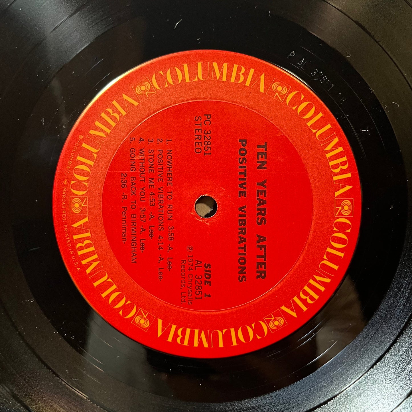 Ten Years After - Positive Vibrations (VINYL LP CHRYSALIS PC 32851 1974) | USED Near Mint (NM or M-) Very Good (VG)--
