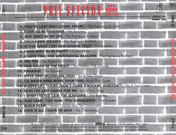 Back To Mono (1958-1969) (3xCD) | Near Mint (NM) Near Mint (NM)--