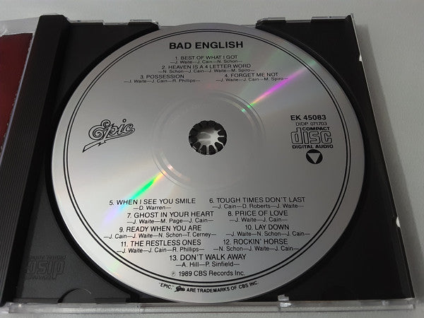 Bad English - Bad English (CD) | Near Mint (NM or M-)--