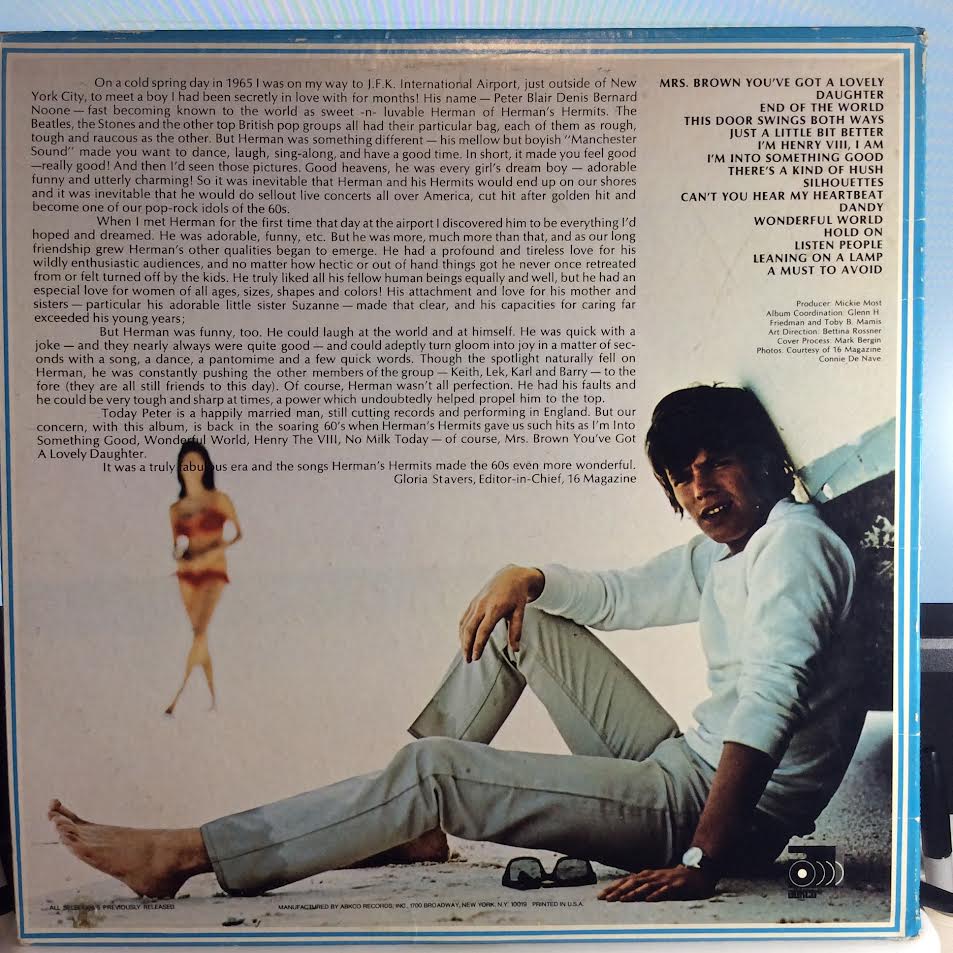 Herman's Hermits - 15 Greatest Hits (VINYL) | Near Mint (NM) Near Mint (NM)-