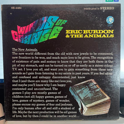 Eric Burdon & The Animals - Winds Of Change (VINYL) | Excellent+ (EX+) Excellent+ (EX+)--