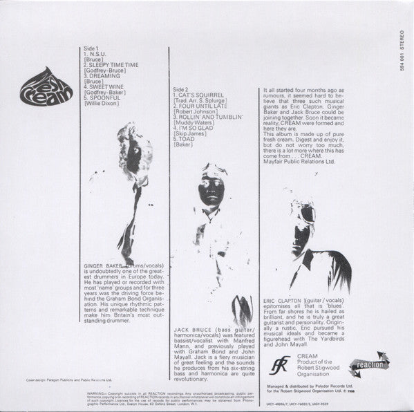Cream (2) - Fresh Cream *DSD/JAPAN* | Near Mint (NM) Near Mint (NM)--