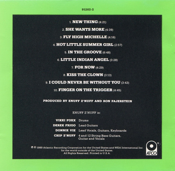 Enuff Z'nuff - Enuff Z'nuff (CD) | Near Mint (NM or M-)--