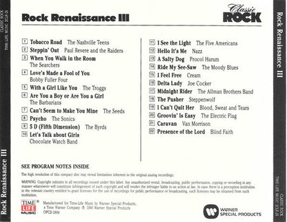 Various - Classic Rock - Rock Renaissance III *CD* | Near Mint (NM) Near Mint (NM)-