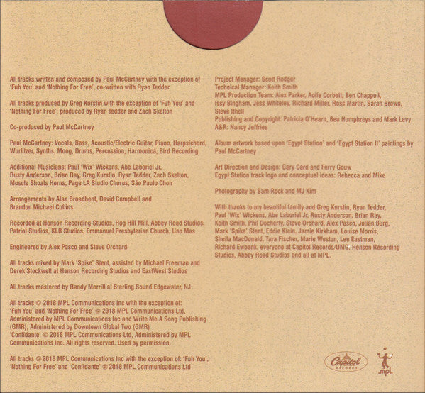 Paul McCartney - Egypt Station | Near Mint (NM) Near Mint (NM)--