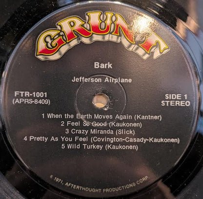 Jefferson Airplane - Bark (VINYL) | Near Mint (NM) Near Mint (NM)-