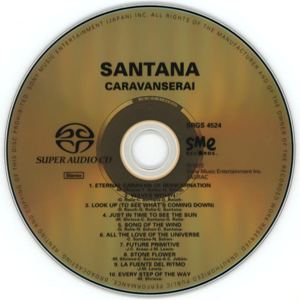 Santana - Caravanserai SACD *NO OBI / CD* | Near Mint (NM) Near Mint (NM)-