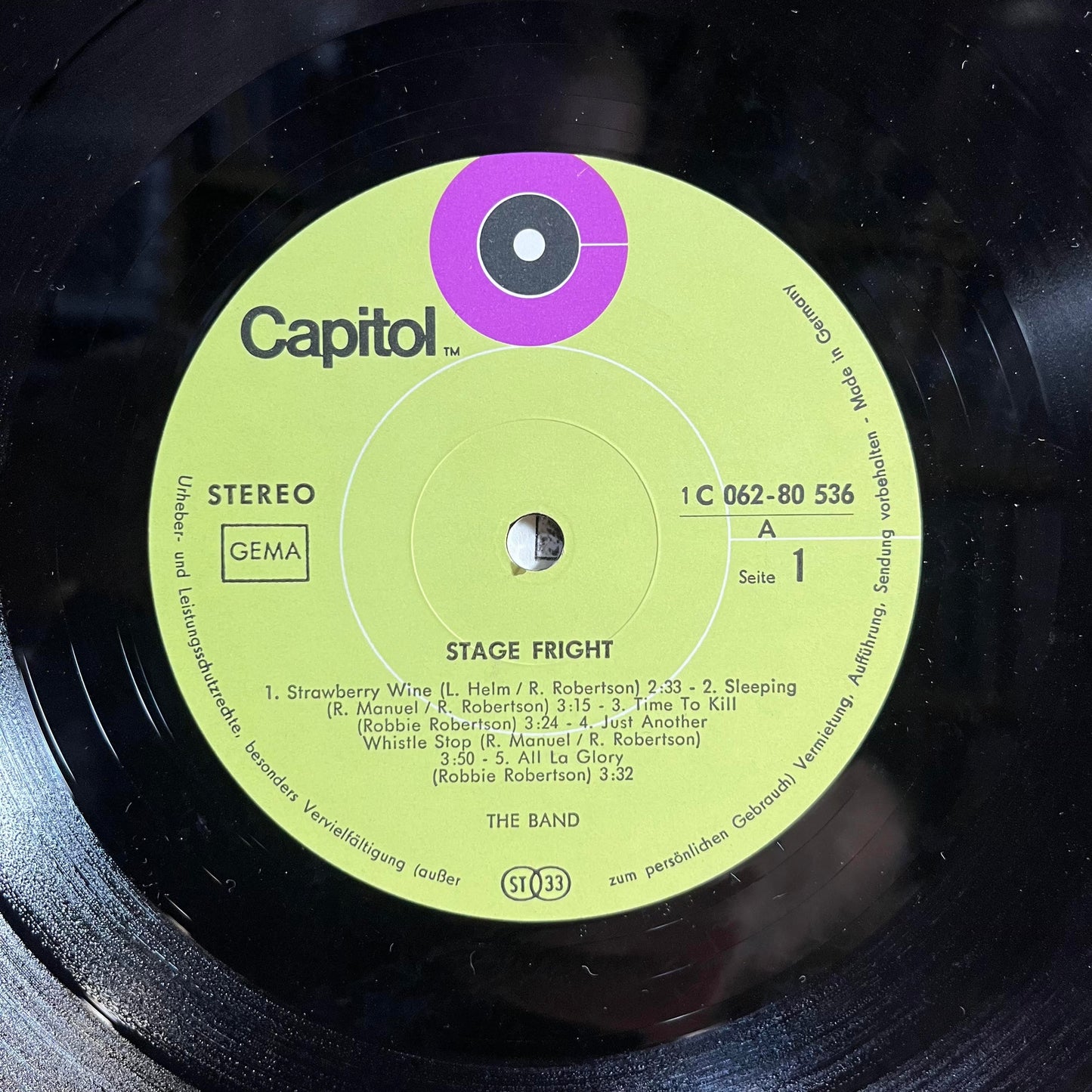 The Band - Stage Fright *GERMANY/SHRINK* | Near Mint (NM) Near Mint (NM)-