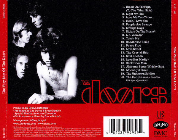 The Doors - The Very Best Of The Doors (CD CANADA) | Near Mint (NM) Near Mint (NM)--