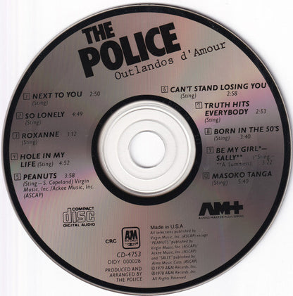 The Police - Outlandos D'Amour (CD) | Near Mint (NM) Near Mint (NM)-