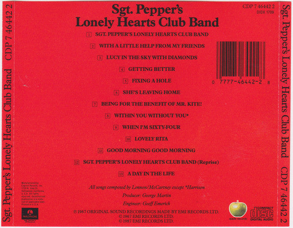 The Beatles - Sgt. Pepper's Lonely Hearts Club Band (CD) | Near Mint (NM) Near Mint (NM)-