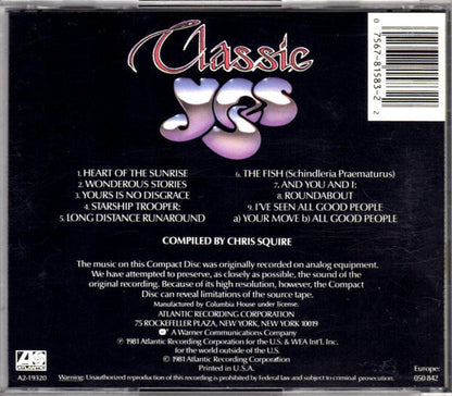 Yes - Classic Yes (CD) | Near Mint (NM) Excellent (EX)-